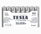 Tesla Silver+ AAA Alkaline Paristot (24 kpl)